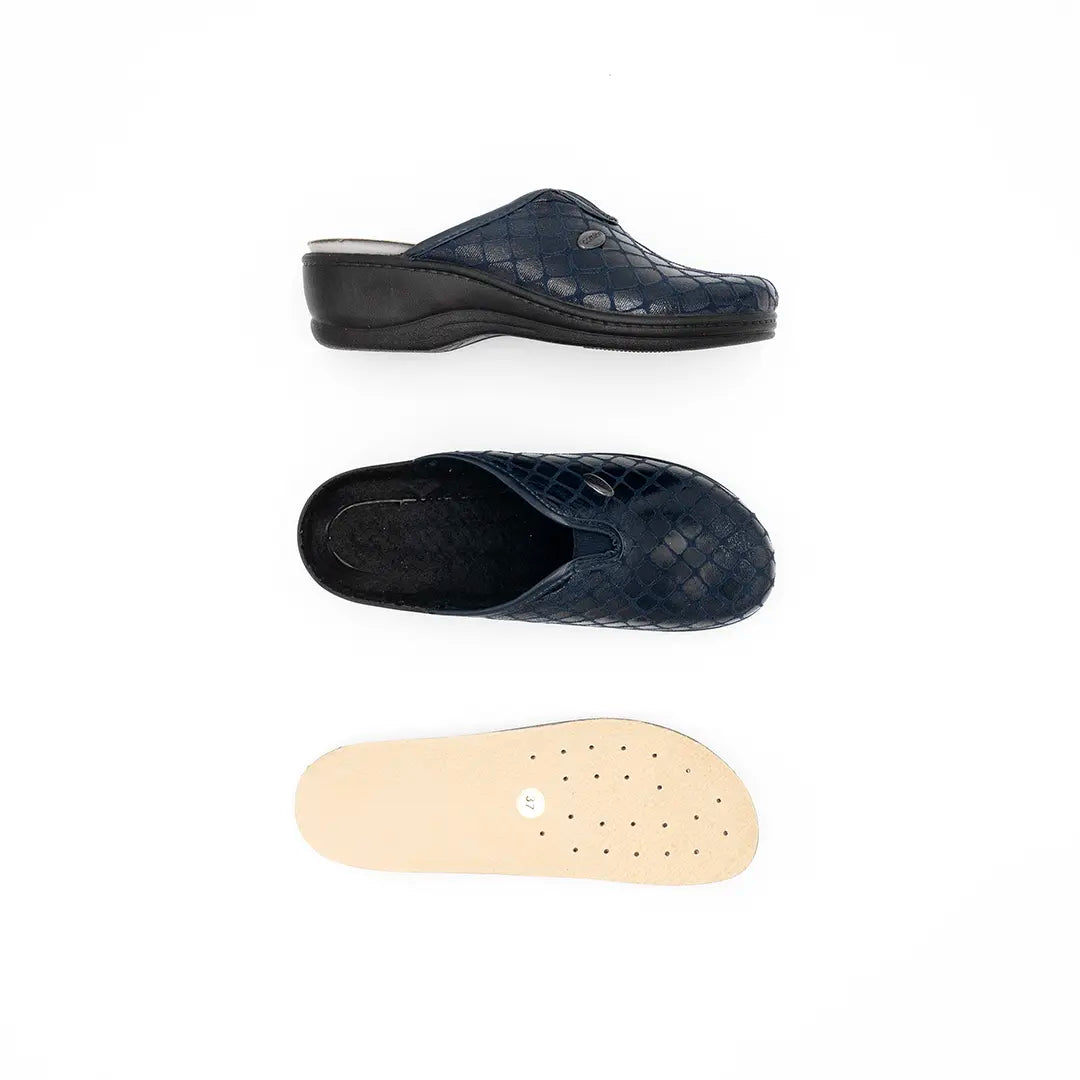 Sabot Con Plantare Estraibile Blu MERY