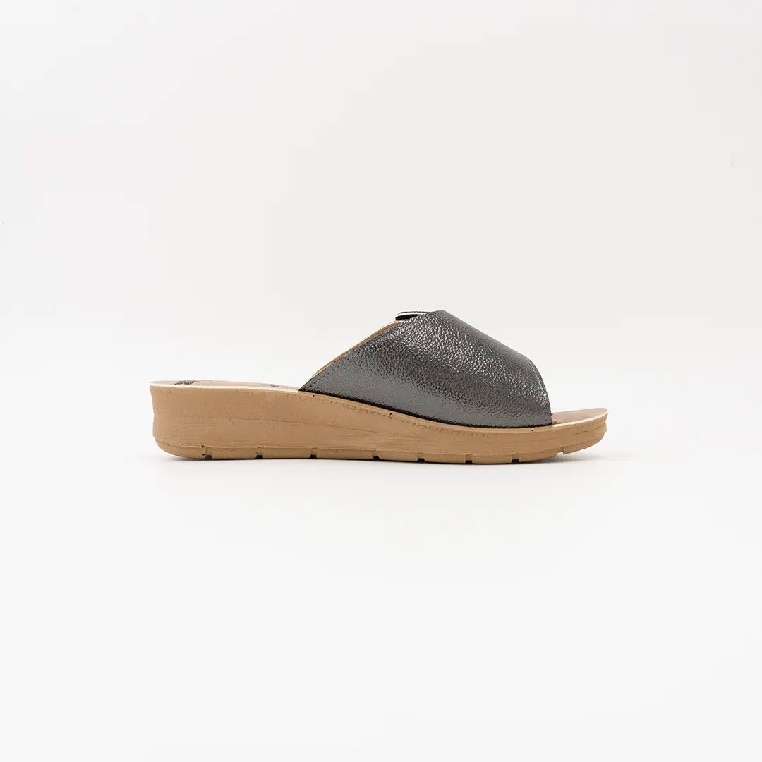 Ciabatte Strappo con Texture Piombo ILARY 2029