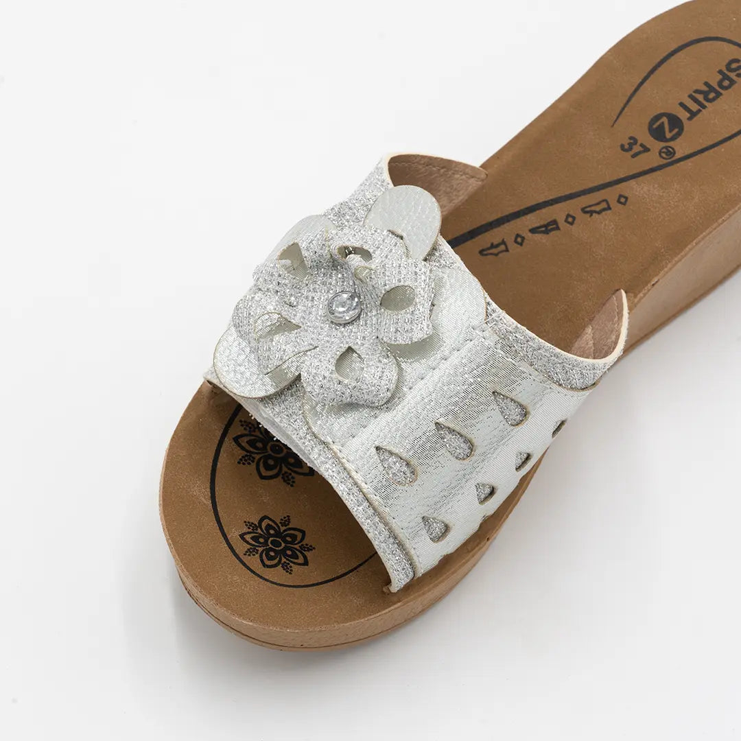 Ciabatte Con Strappo Argento SPRING 2034