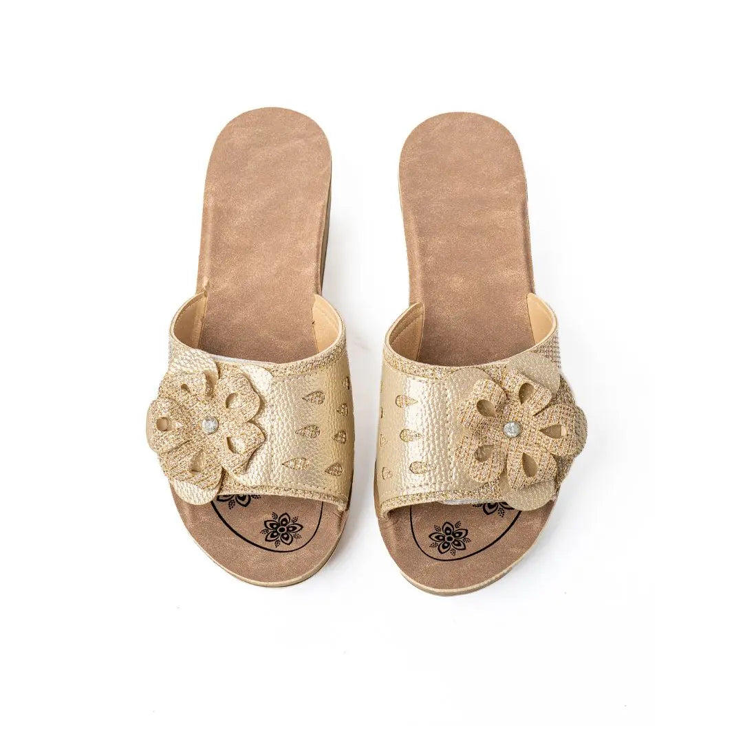 Ciabatte Con Strappo Beige SPRING