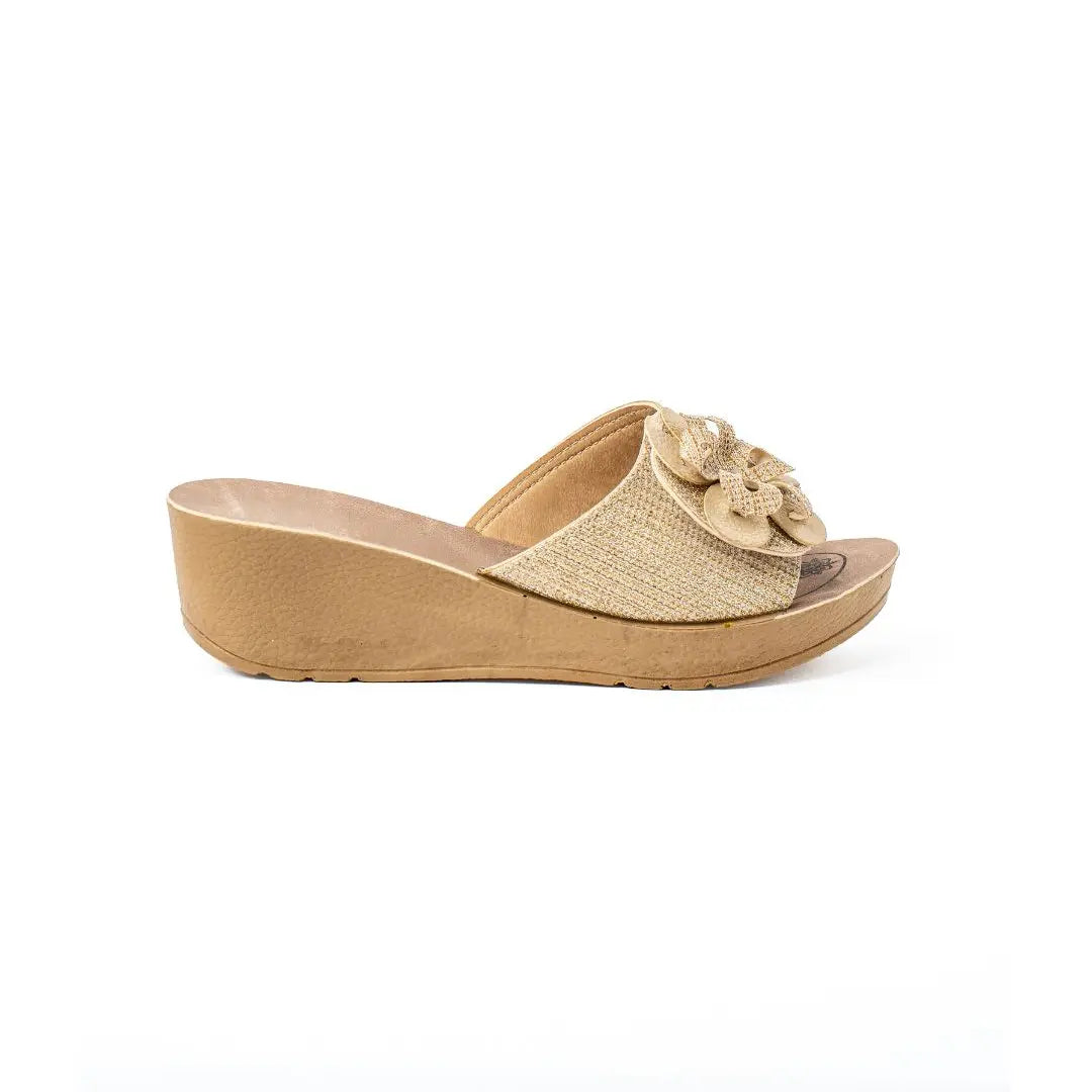 Ciabatte Con Strappo Beige SPRING