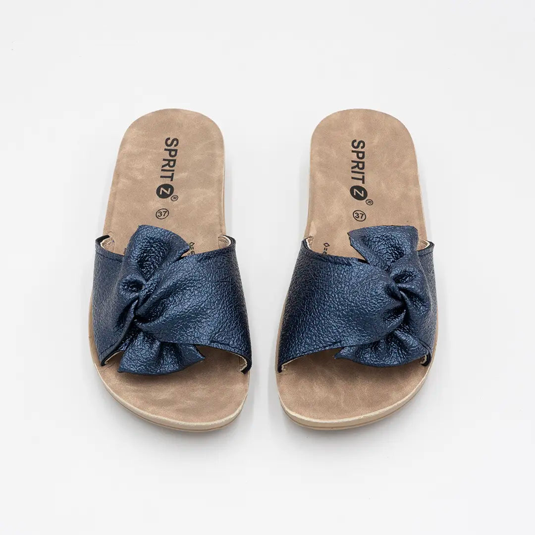 Ciabatte Tomaia Annodata Blu IRIS