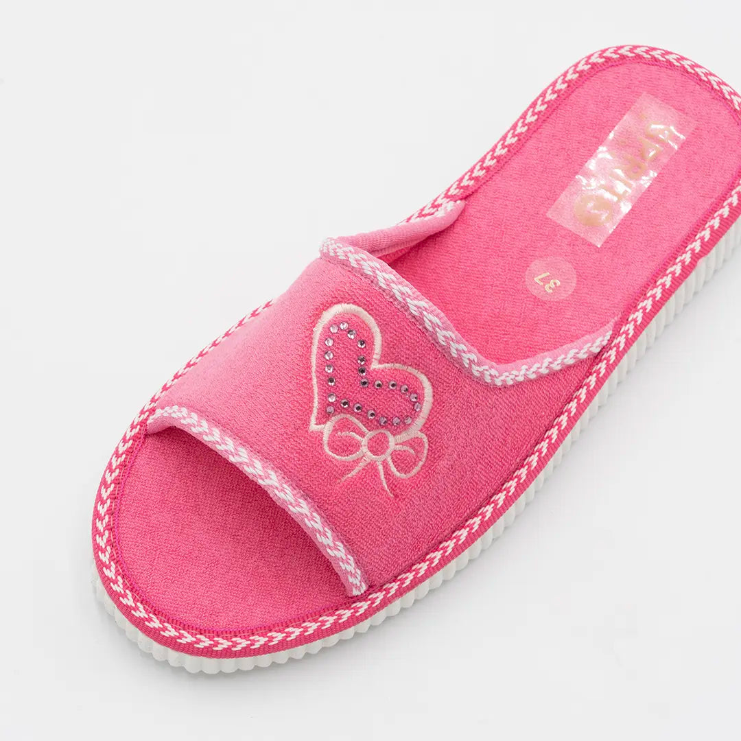 Ciabatte In Cotone (Spugna) Rosa AVA 21-1095