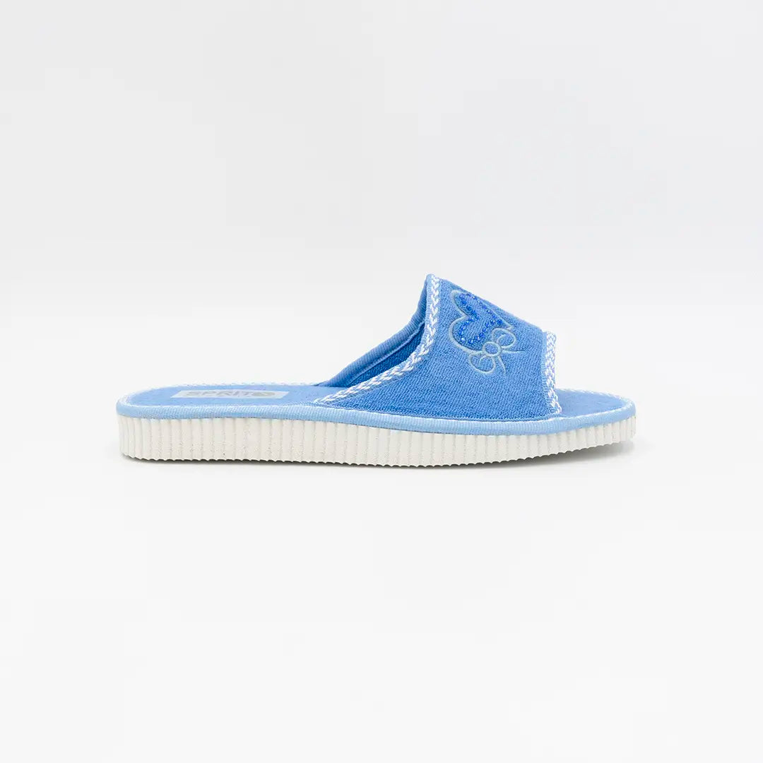 Ciabatte In Cotone (Spugna) Azzurre AVA 21-1095