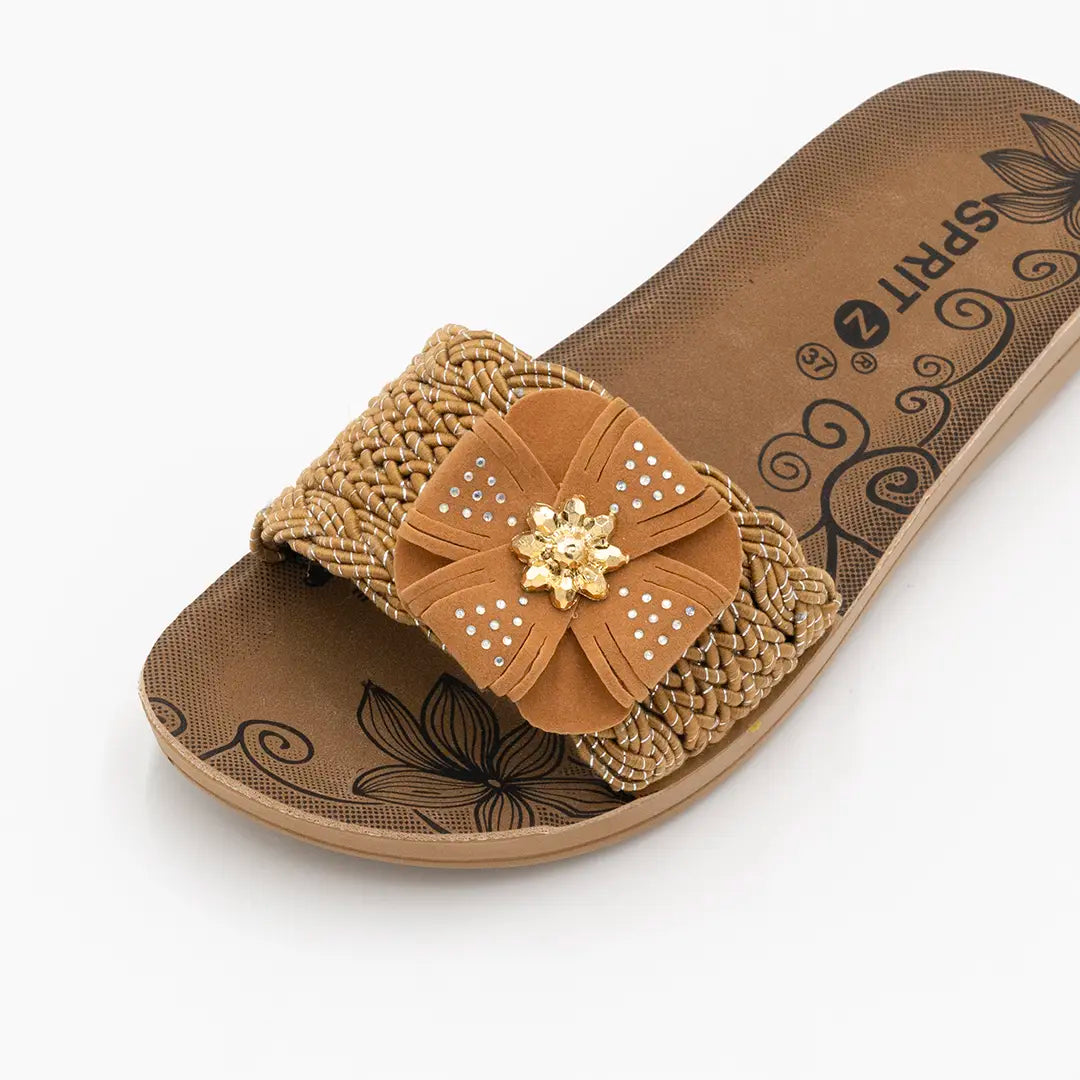 Ciabatte Con Fiocco Beige MILÚ 2560