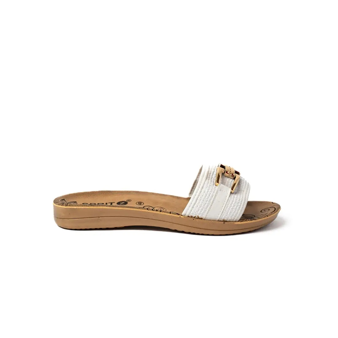Ciabatte Con Accessorio Bianche ALBA