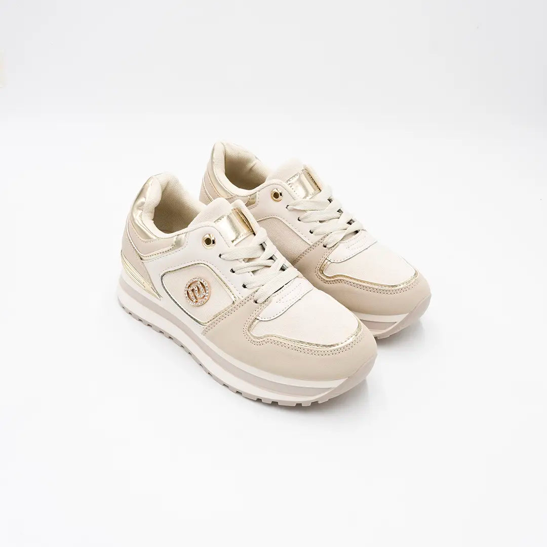 Scarpette Con Suola Alta Beige FANNY2