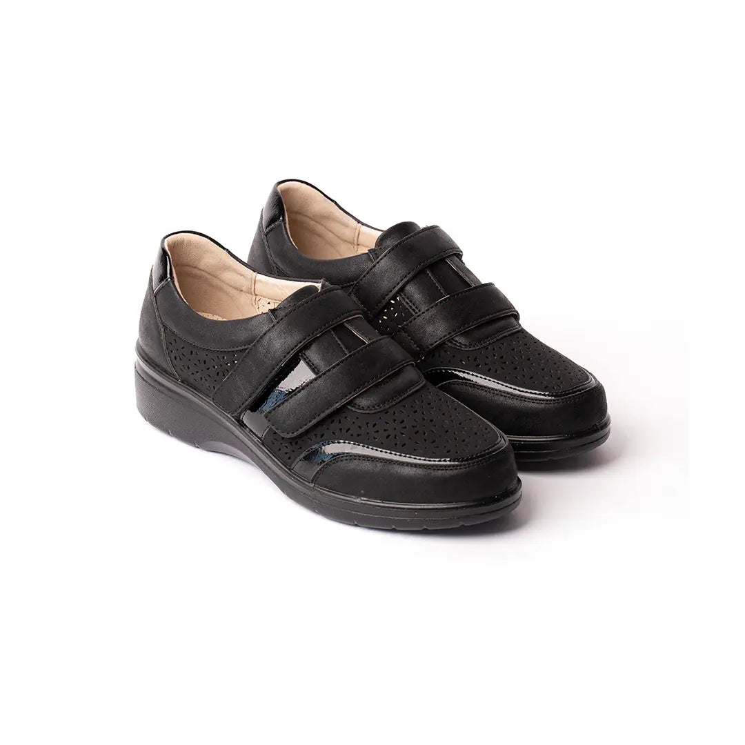 Sneakers Con Strappi Nere MENTON