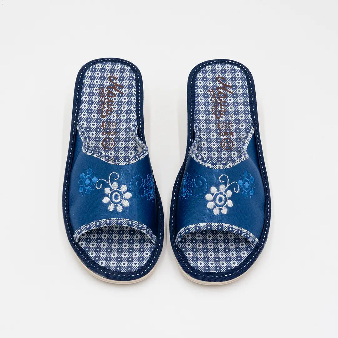 Ciabatte in tessuto Blu SOMEFLOWERS