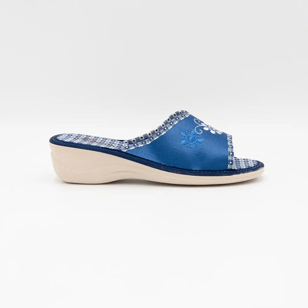 Ciabatte in tessuto Blu SOMEFLOWERS