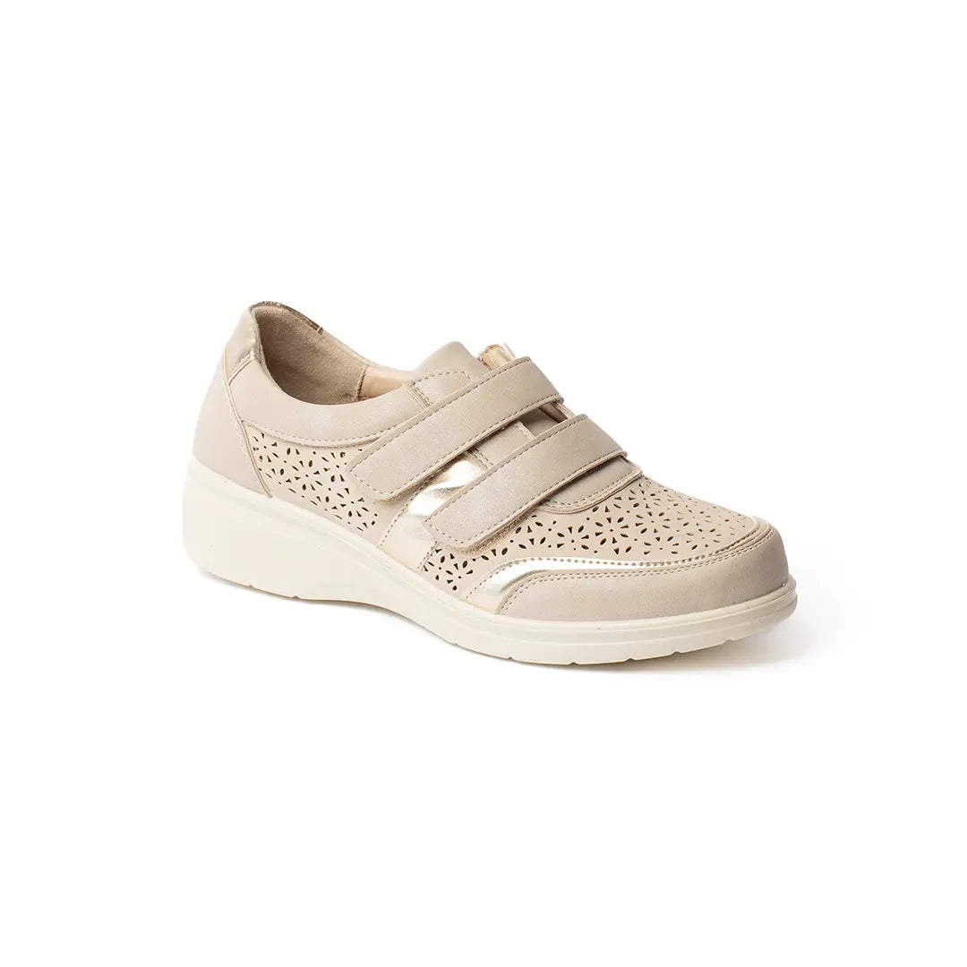 Sneakers Con Strappi Beige MENTON