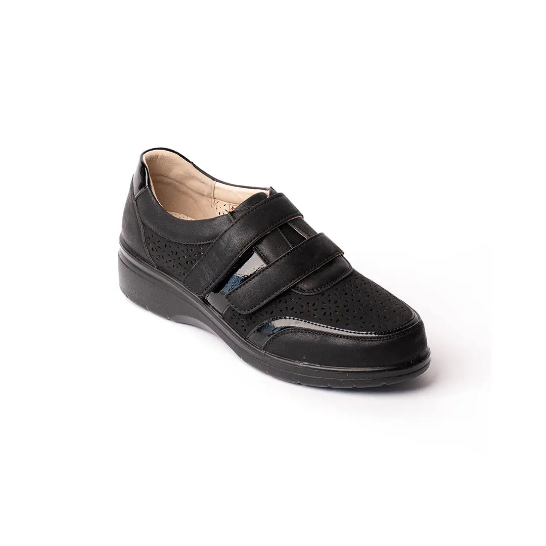 Sneakers Con Strappi Nere MENTON