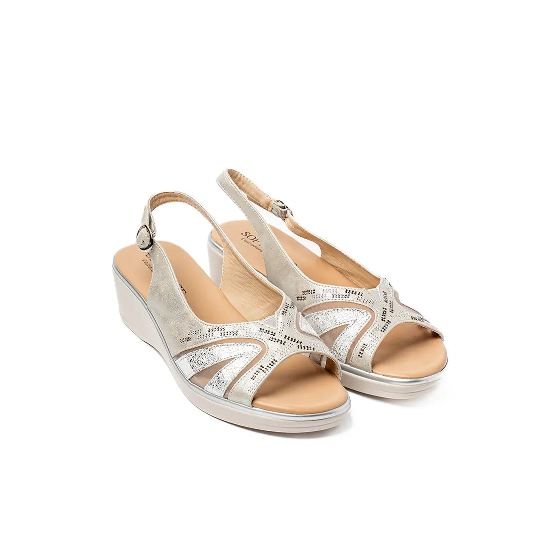 Sandali Extra Comfort Argento EMMA