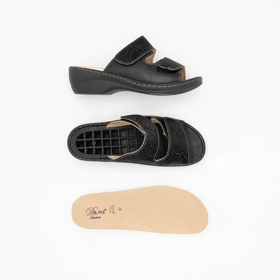 Ciabatta Estraibile Doppio Strappo Neri BOA