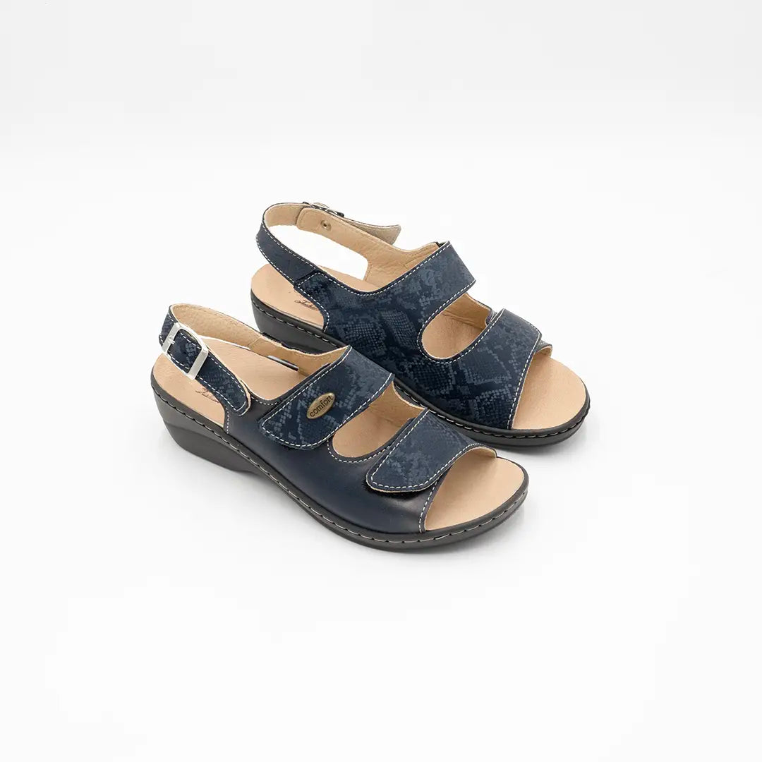 Sandali Estraibili Con Doppio Strappo e Cinturino Blu BOA2 EST11S