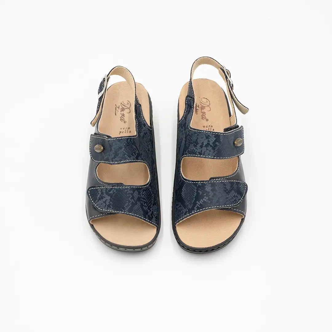 Sandali Estraibili Con Doppio Strappo e Cinturino Blu BOA2 EST11S