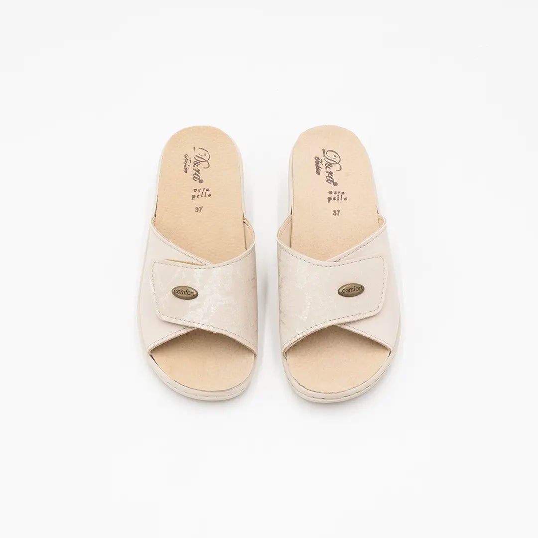 Ciabatta estraibile Con Strappo Beige PURE COMFORT