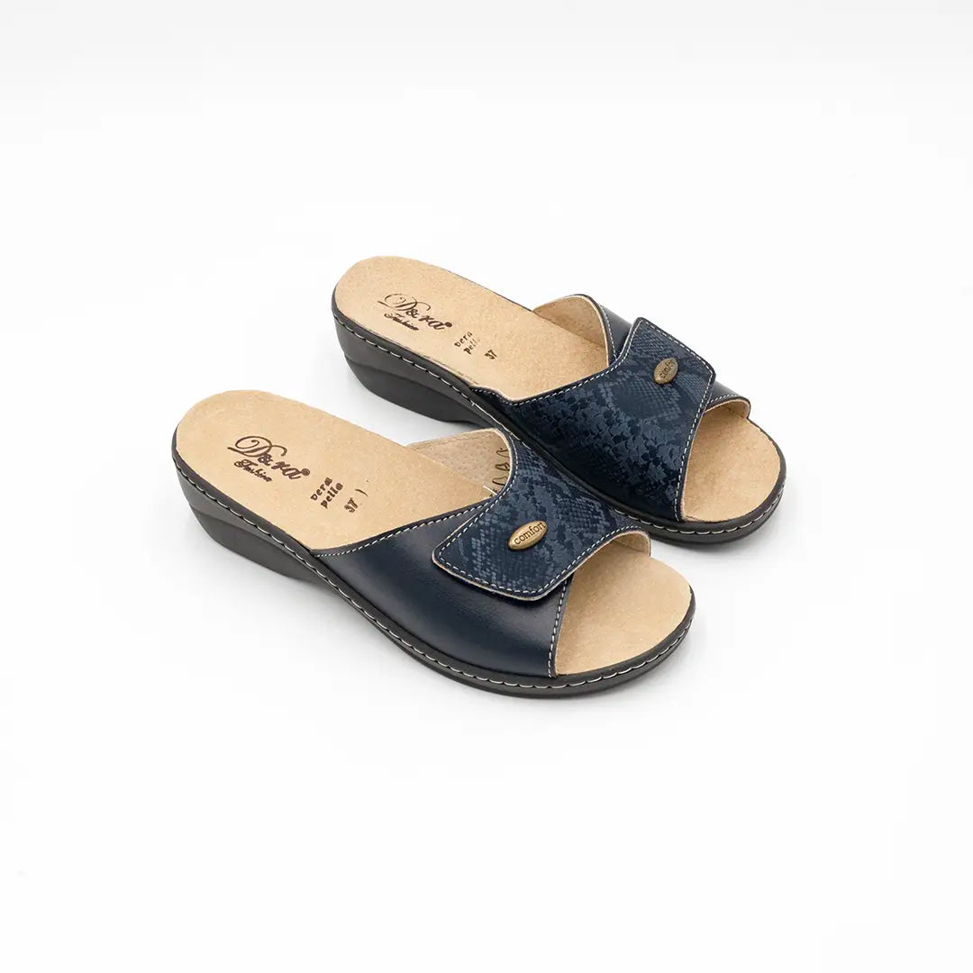 Ciabatta estraibile Con Strappo Blu PURE COMFORT