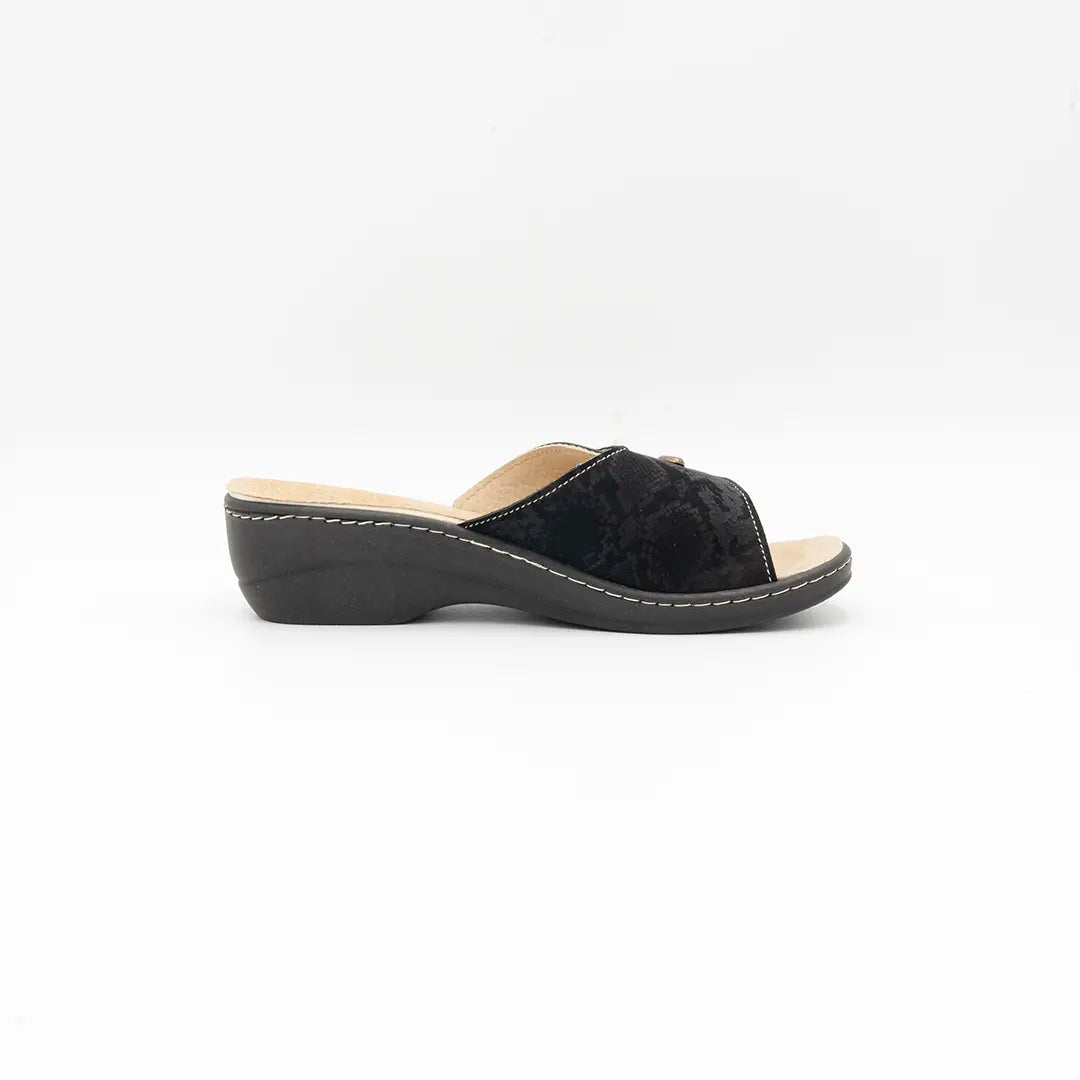 Ciabatta estraibile Con Strappo Nere PURE COMFORT