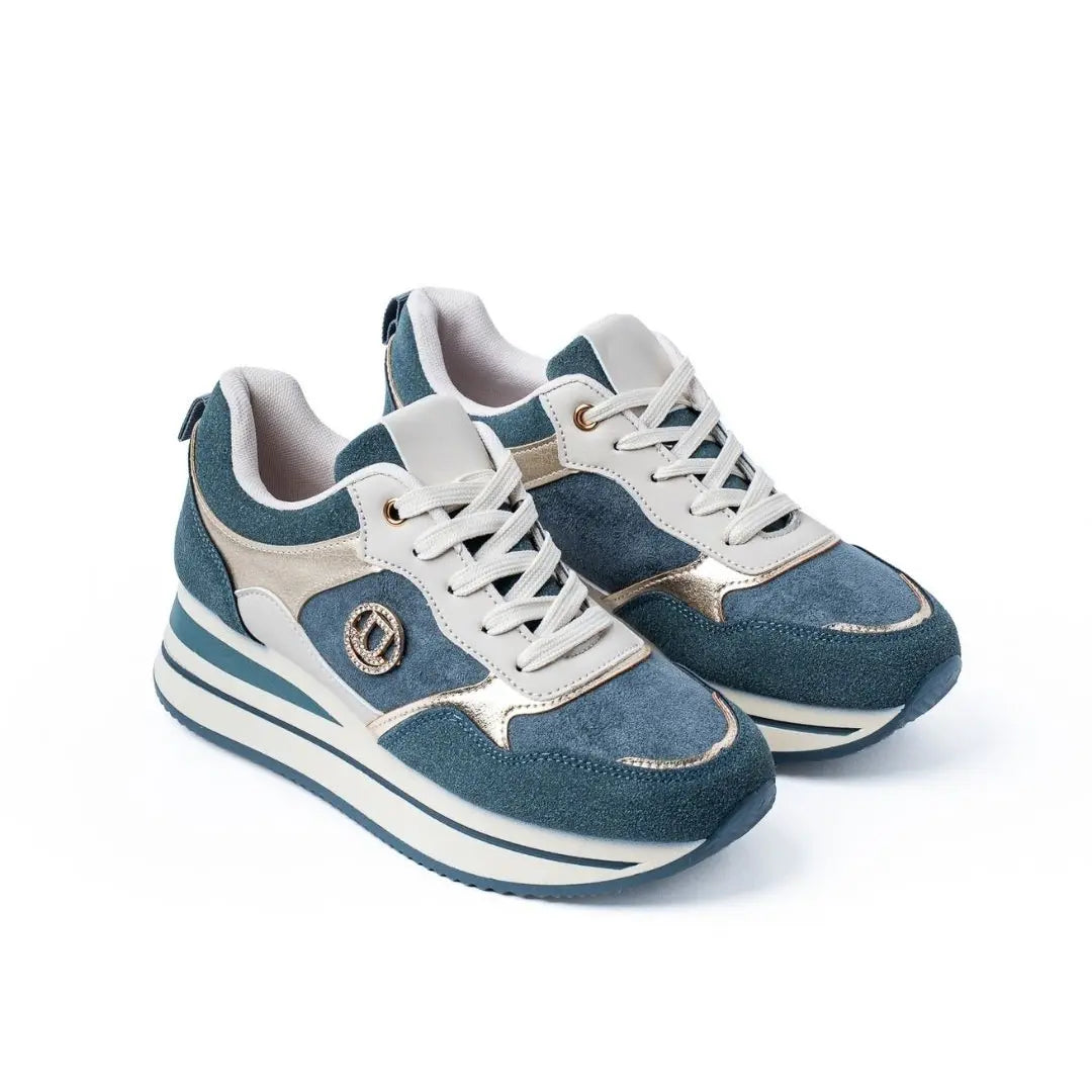 Sneakers Con Platform Azzurre ELSA