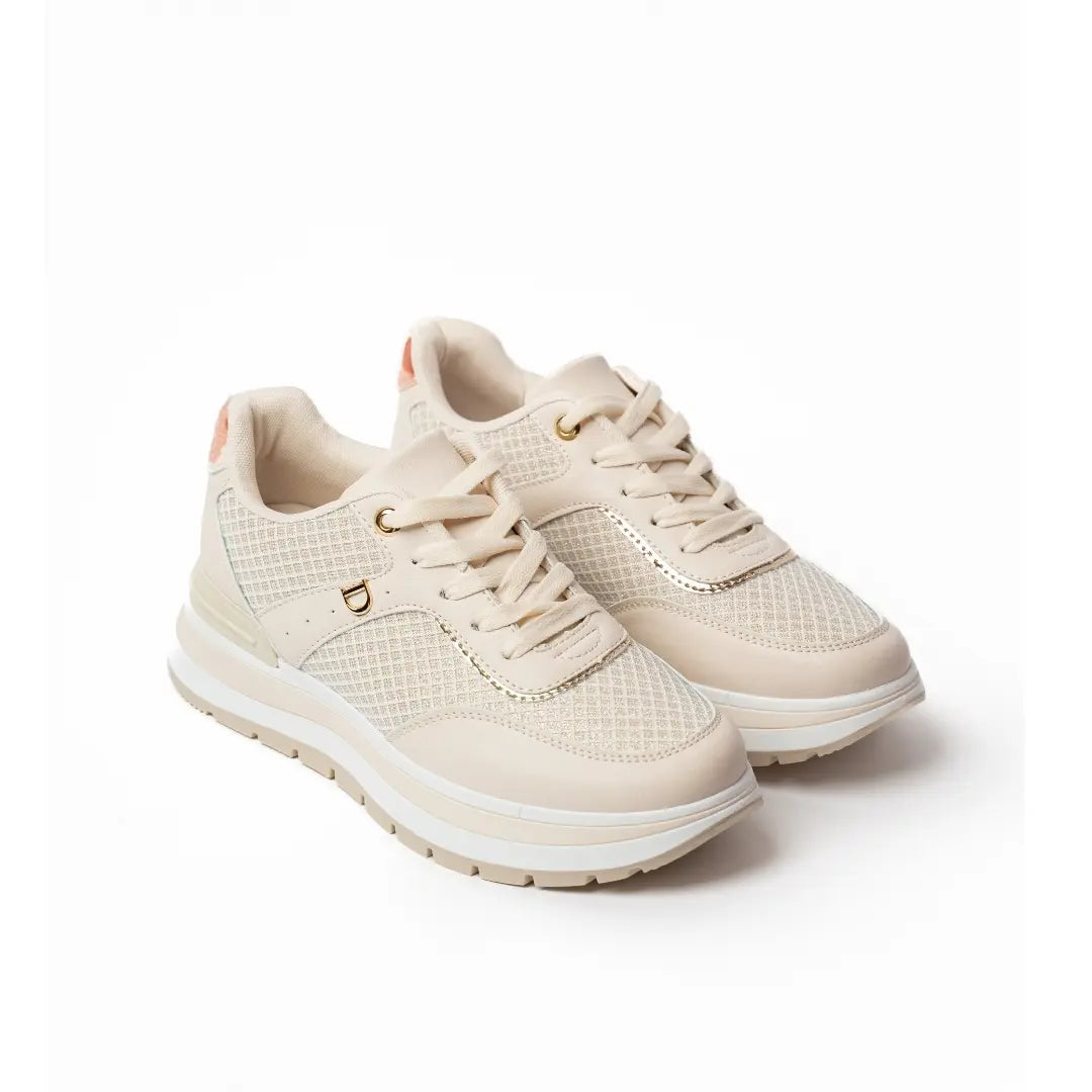 Sneakers In Tela Beige FANTASY