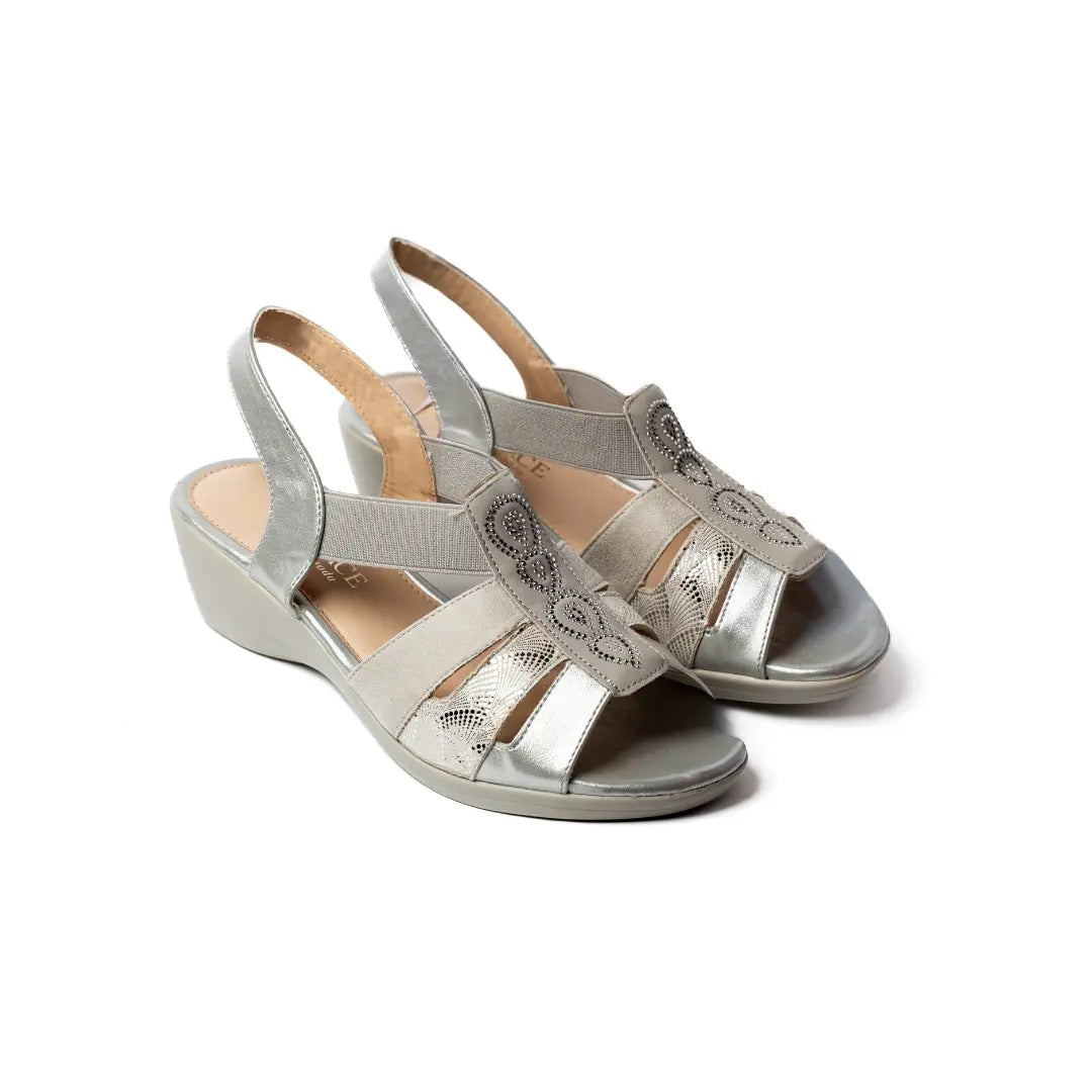 Sandali Con Fascia Elastica Grigi ARLES
