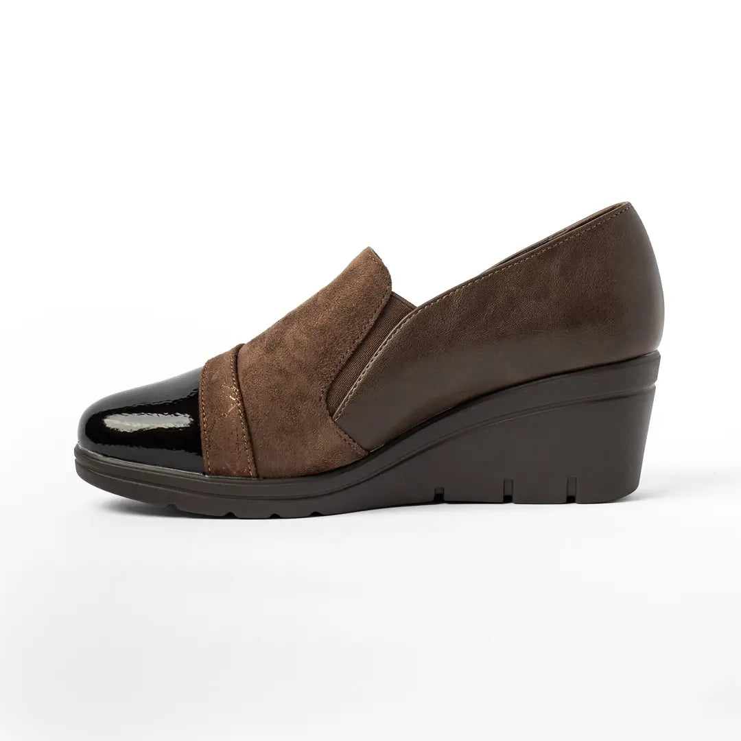 Scarpe Con Zeppa E Zip Testa Di Moro GRETA