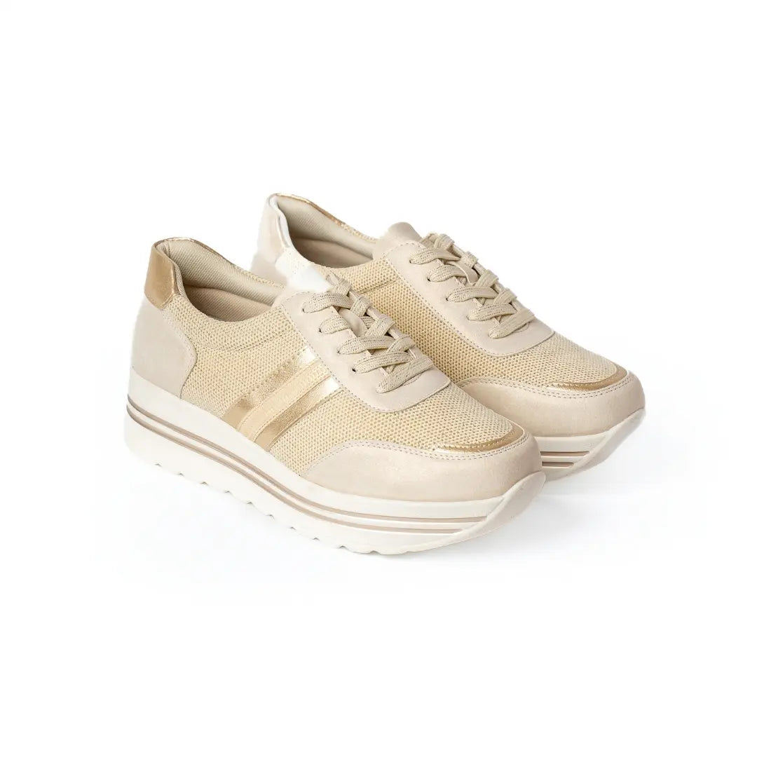 Sneakers Traspiranti Suola Ultraleggera Beige FLORA
