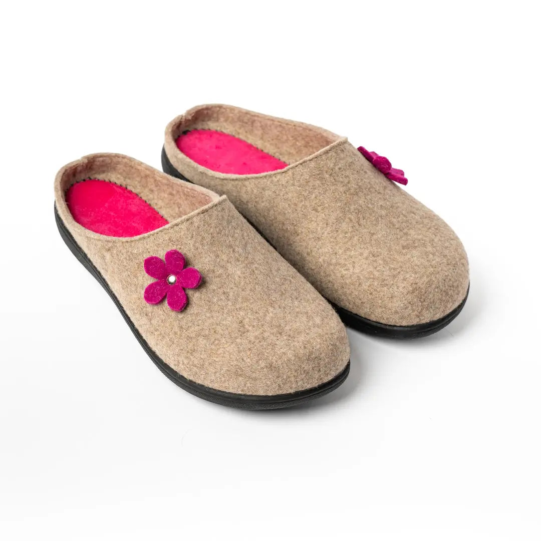 Sabot In Lana Beige LUCY