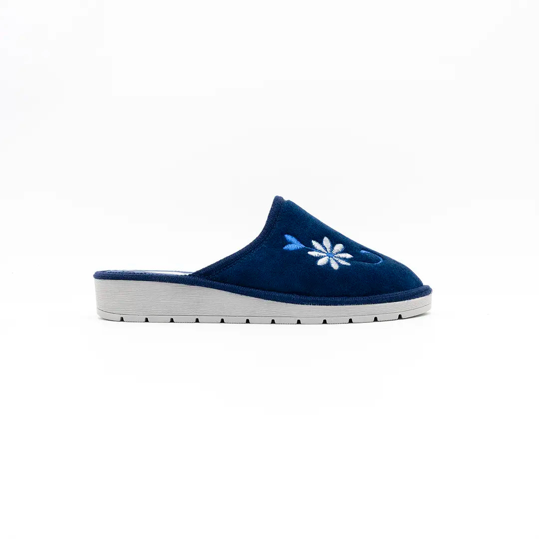 Pantofole Foderate Blu GISEL