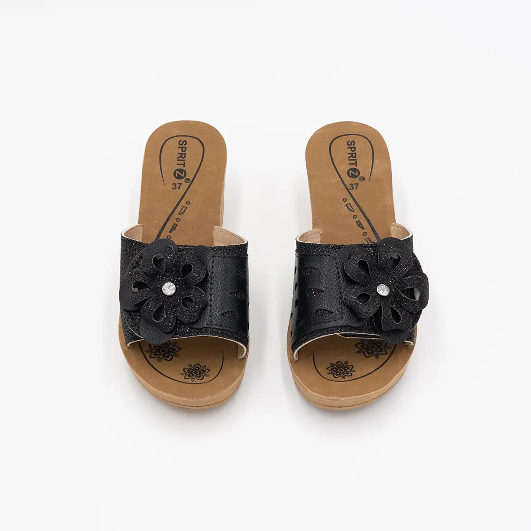 Ciabatte Con Strappo Nere SPRING 2034