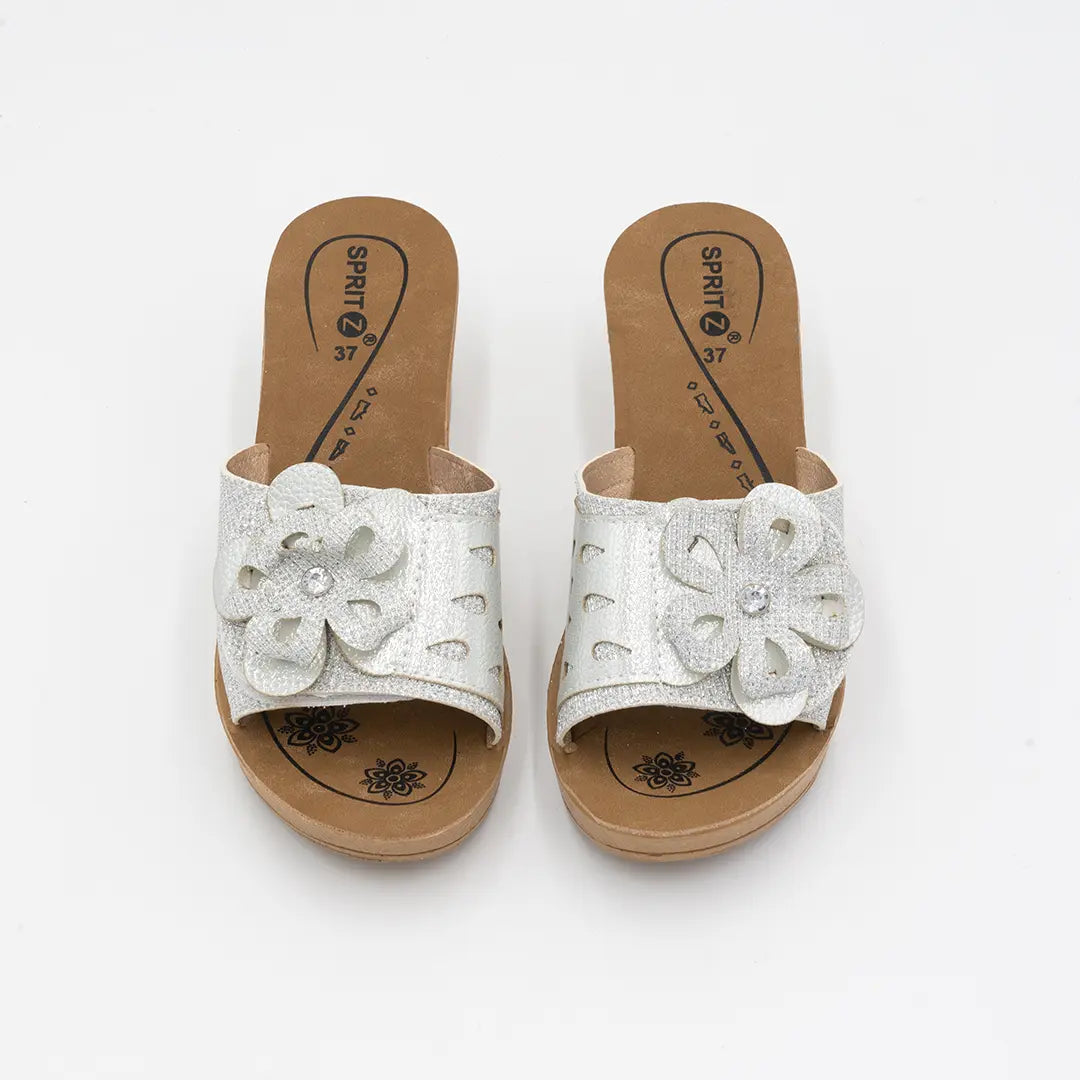 Ciabatte Con Strappo Argento SPRING 2034