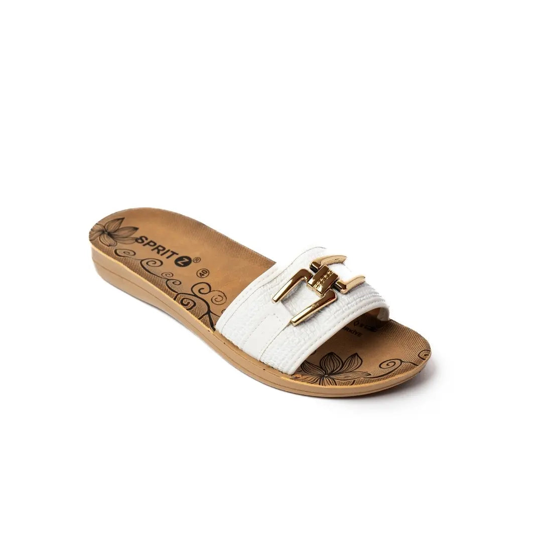 Ciabatte Con Accessorio Bianche ALBA
