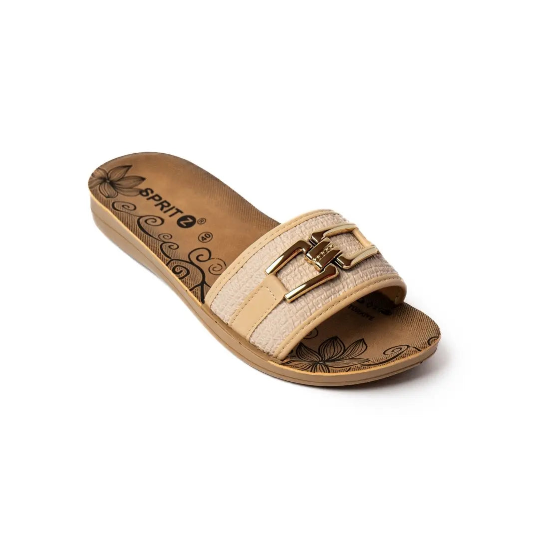 Ciabatte Con Accessorio Beige ALBA