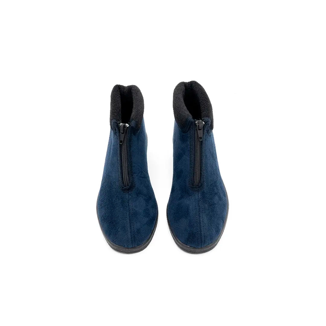 Stivaletti Foderati Con Zip Blu SORAYA