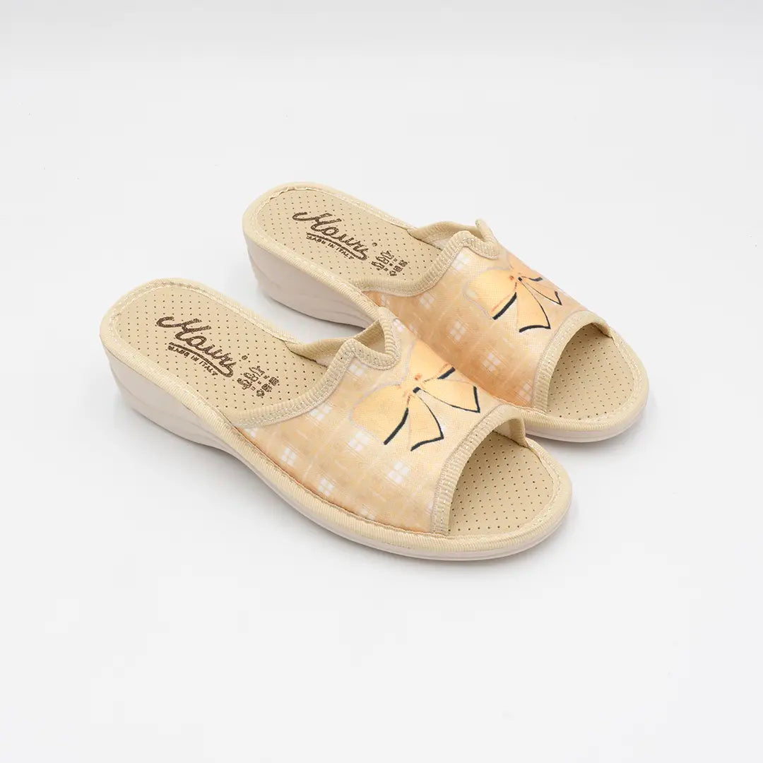Ciabatte in tessuto Beige FLAKE 50633