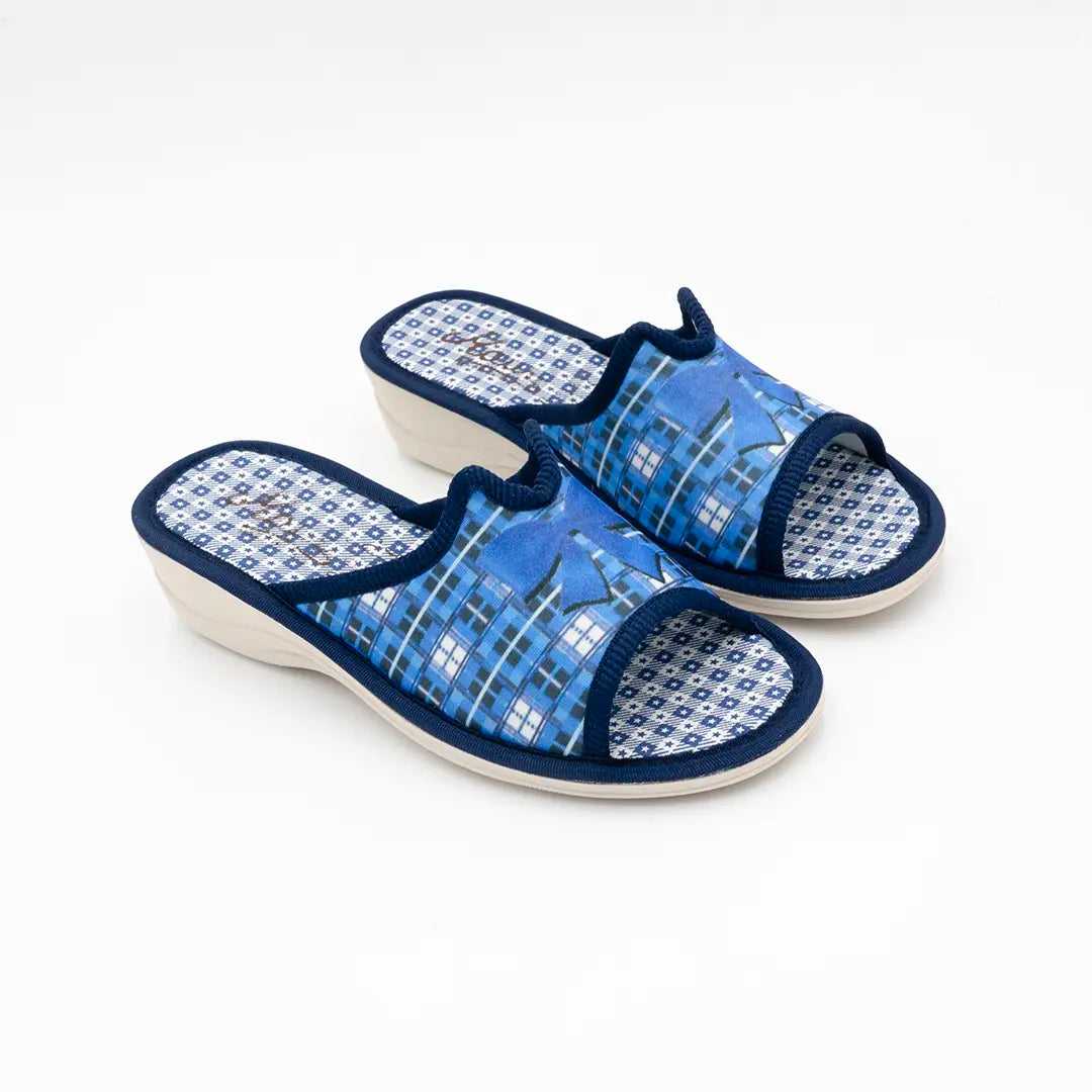 Ciabatte in tessuto Blu FLAKE 50633