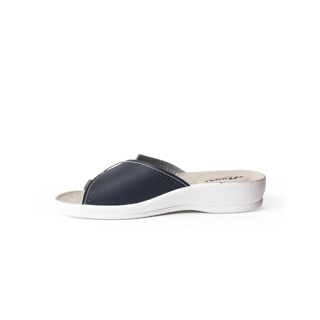 Ciabatte Con Strappo Made in Italy Bianche/Blu ADA