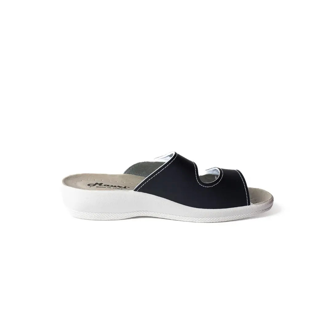 Ciabatte Doppio Strappo Made in Italy Bianche/Blu EVA
