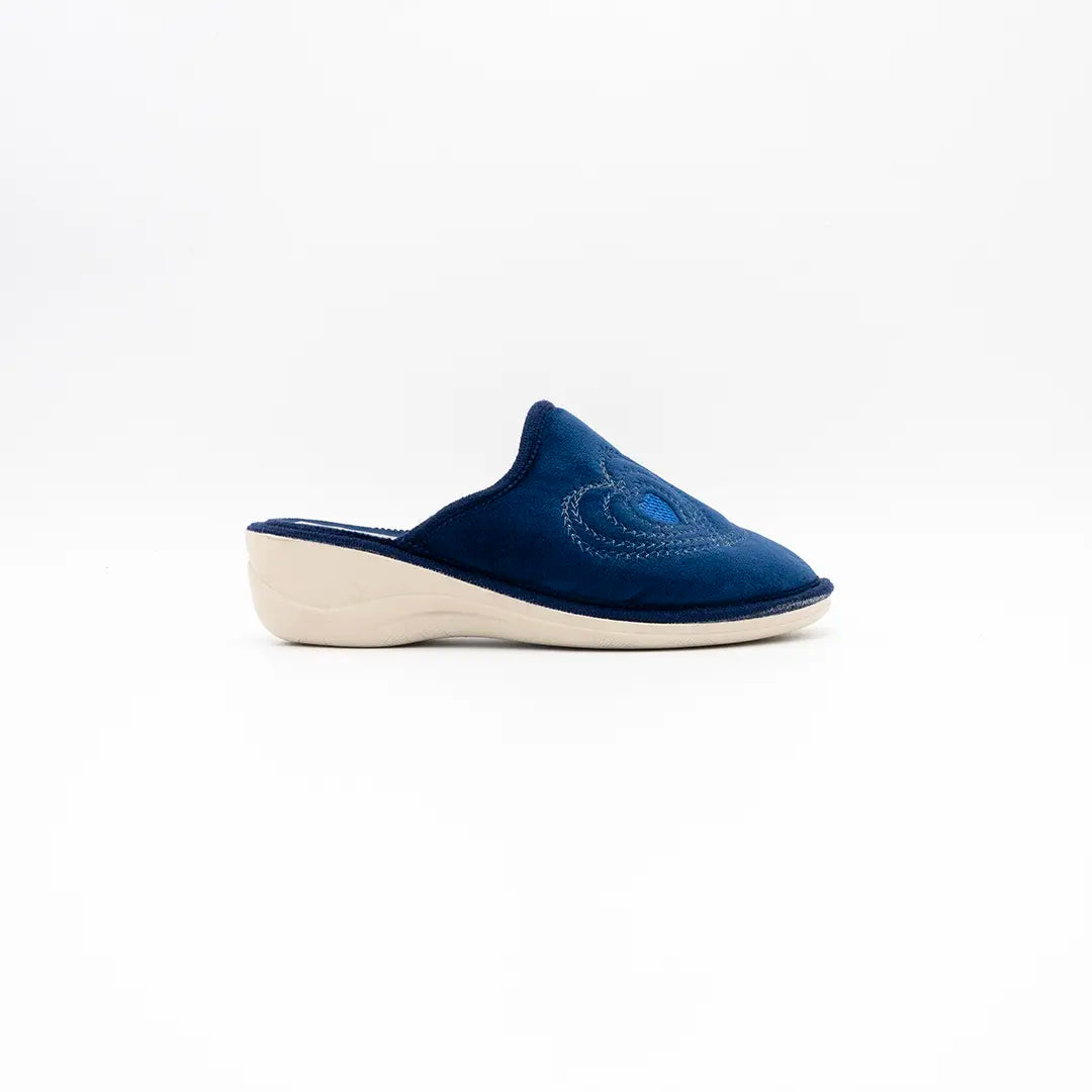 Pantofole Foderate Blu HEART2
