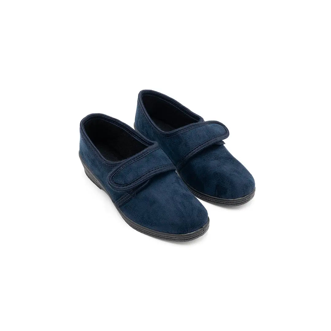 Scarpette In Velluto Con Strappo Blu ALEXA