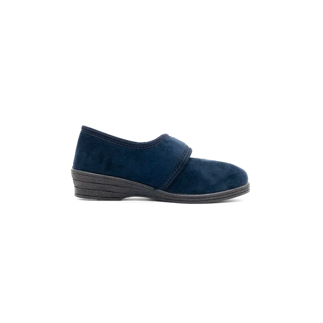 Scarpette In Velluto Con Strappo Blu ALEXA
