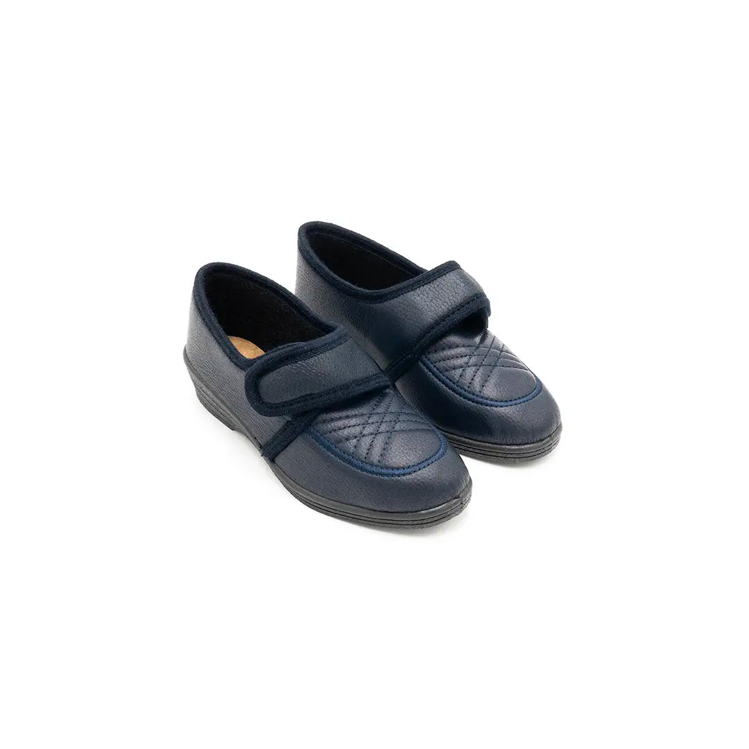 Scarpette In Ecopelle Con Strappo Blu DORY