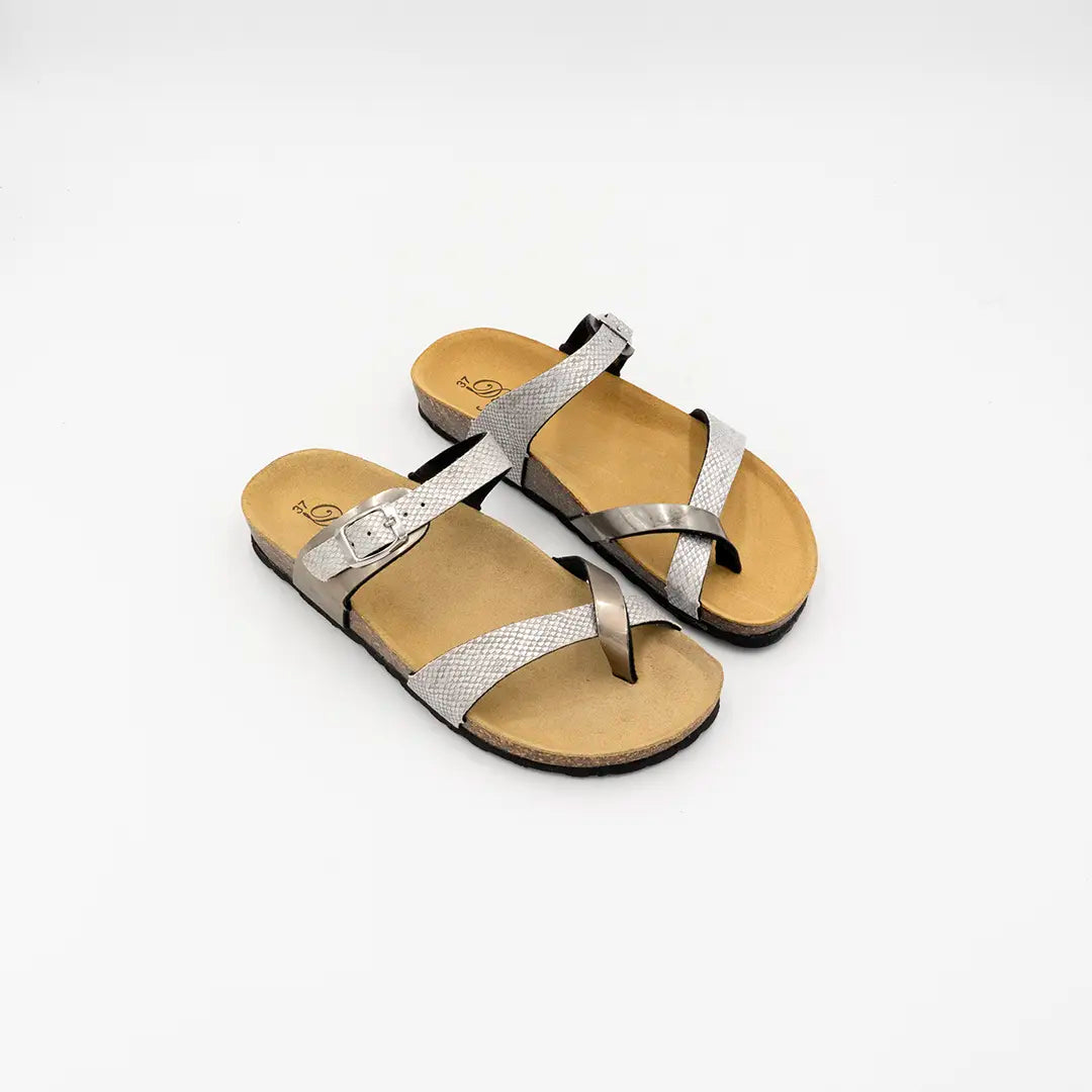Ciabatte Fascia Infradito Peltro LEILA BK1036