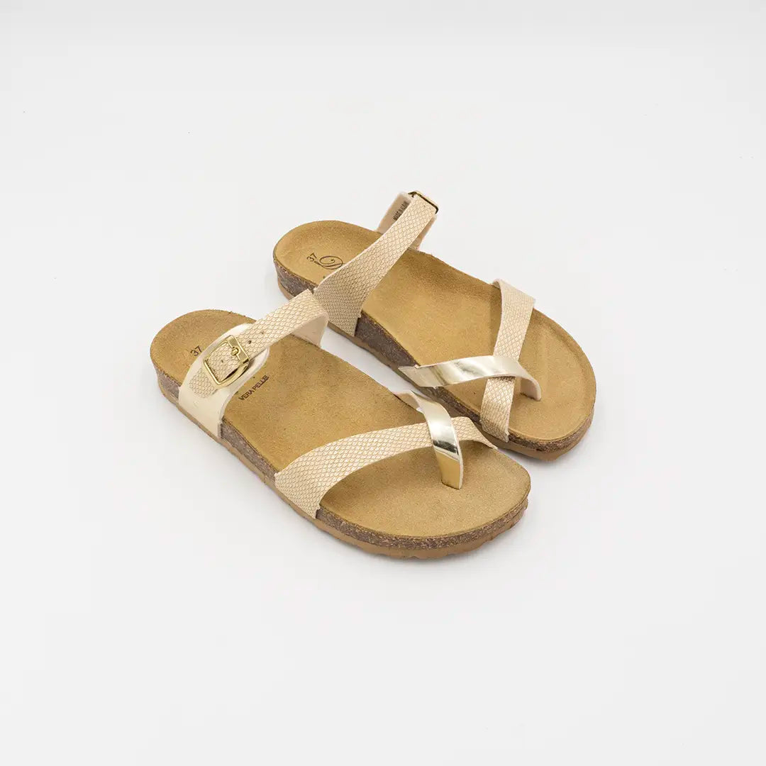 Ciabatte Fascia Infradito Platino LEILA BK1036