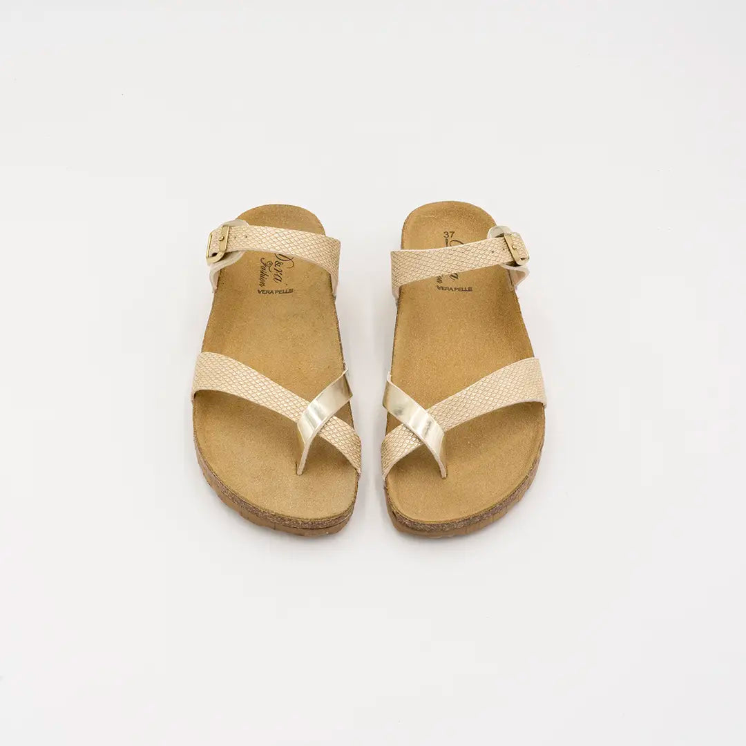 Ciabatte Fascia Infradito Platino LEILA BK1036