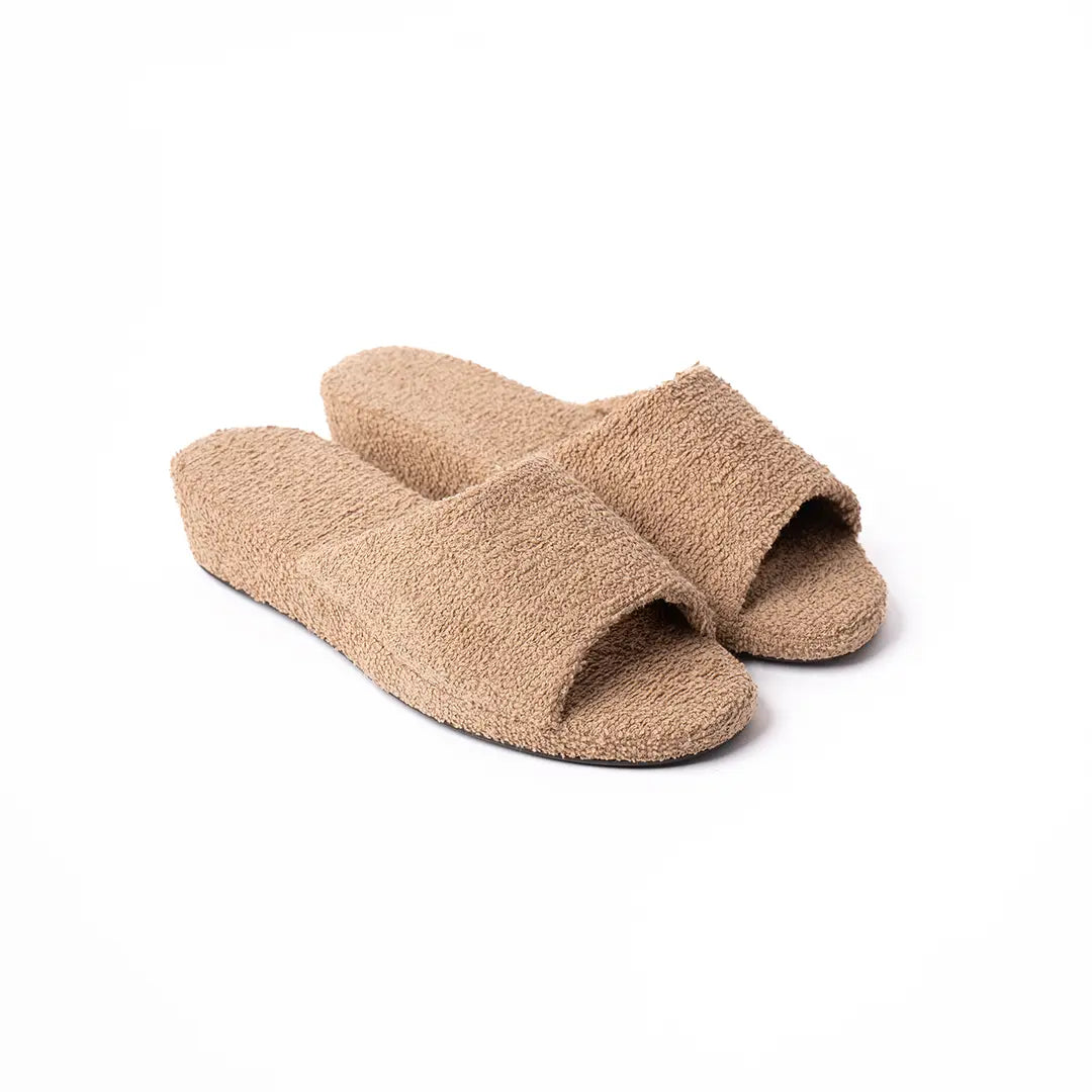 Ciabatte Alte In Cotone (Spugna) Beige BETTY