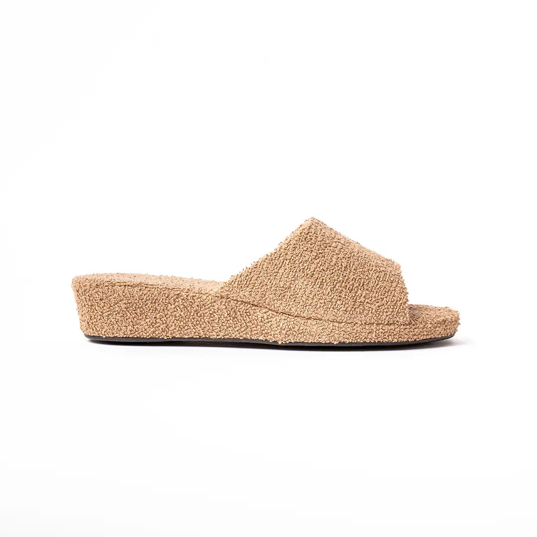 Ciabatte Alte In Cotone (Spugna) Beige BETTY