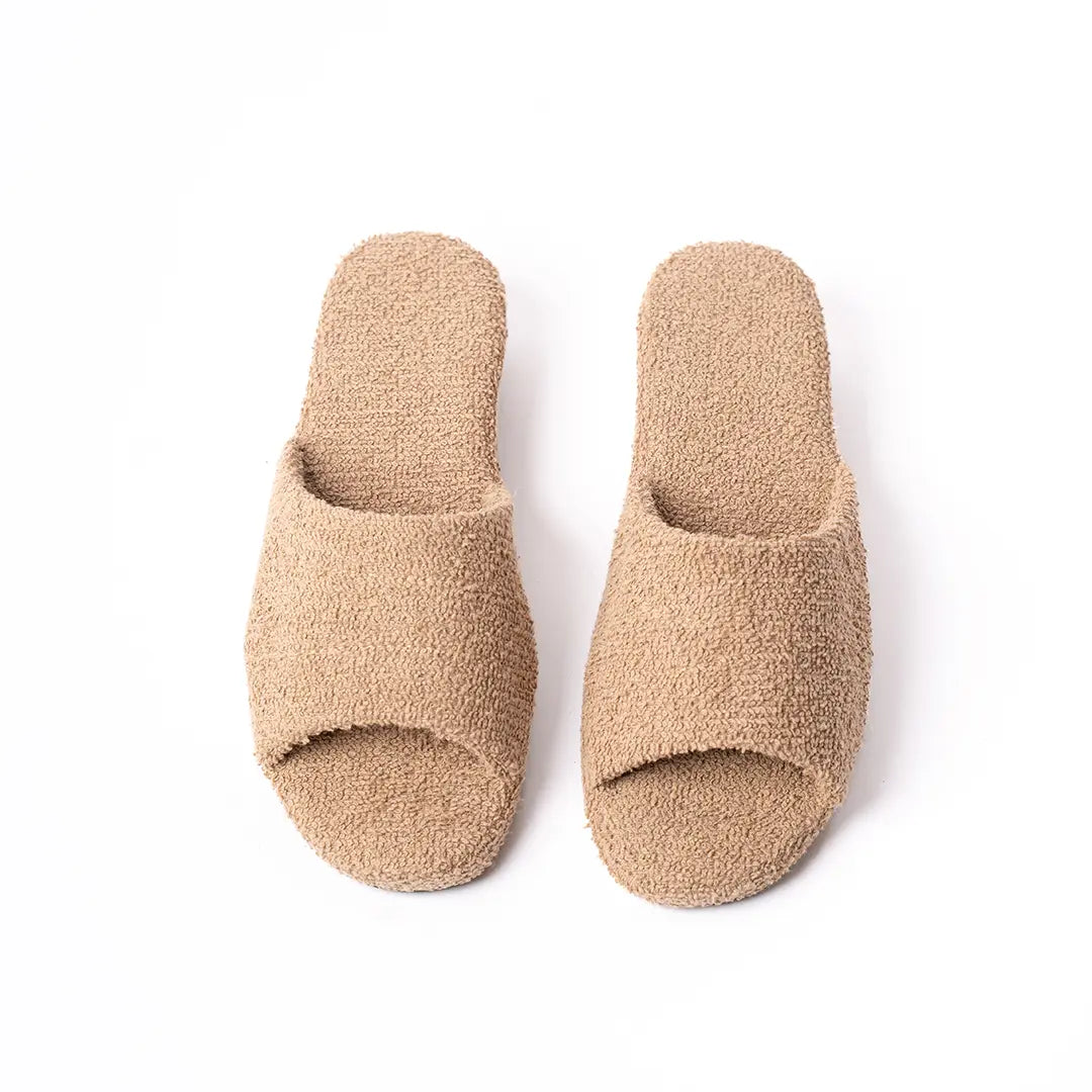 Ciabatte Alte In Cotone (Spugna) Beige BETTY
