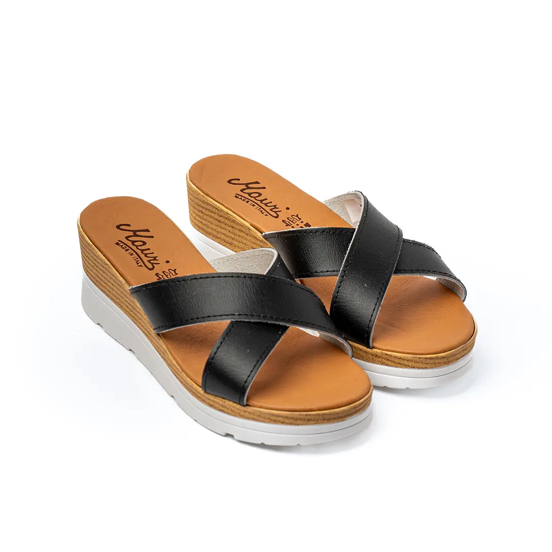 Zatteroni Con Intreccio Nero Ultra-Comfort GIRONA